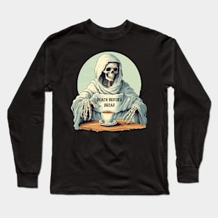 Death Before Decaf Long Sleeve T-Shirt